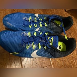 Nike Zoom Rival D 9 Men's Spikes Track Field Racing 806556-413 Blue Size 13